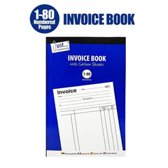 12 x A5 Invoice Duplicate Book With Carbon Sheet Full Size 1-80 Pages UK Seller