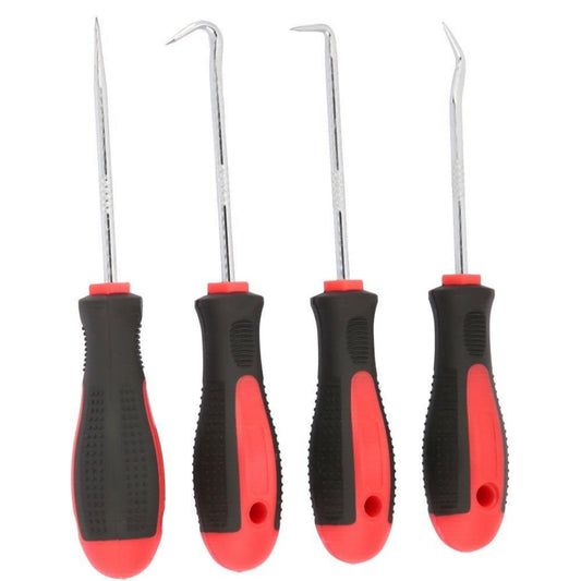 4 Pcs PICK & HOOK Probe Set O Ring Automotive Car Seal Remover 90 Degree Washers New Tools DIY