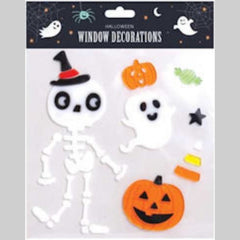 Halloween Character Gel Clings Window Stickers - Assorted Spooky Decorations