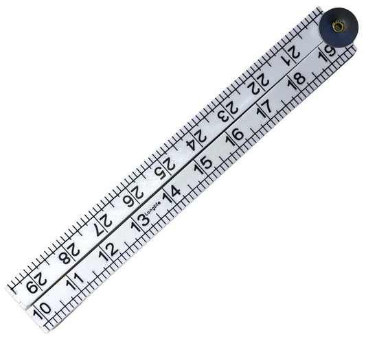 1 Metre Long Easy To Read Plastic Metric Imperial Folding Ruler-Essential DIY Rule Tool/Yard Stick For Carpenters