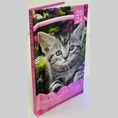 2024 Week to View/WTV Luxury Personalised Cute Pet/Kitten/Puppy Print Diary