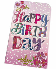 4 x Birthday Money Wallet + Envelope Cash Voucher Cute Card Gift For You Present