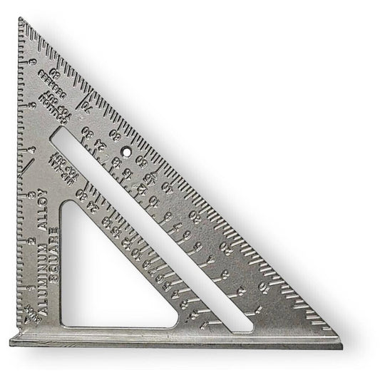 6'' New Aluminium Speed Square Roofing Rafter Triangle Angle Guide with 12 Carpenter Pencils