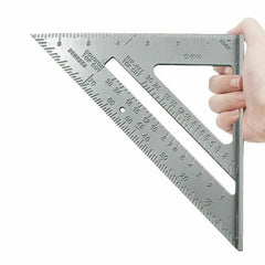 6'' New Aluminium Speed Square Roofing Rafter Triangle Angle Guide with 12 Carpenter Pencils