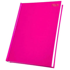 2024 A5 Week To View/WTV Luxury Executive Diary With Hardback Padded Cover