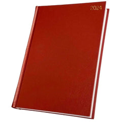 2024 A5 Week To View/WTV Luxury Executive Diary With Hardback Padded Cover