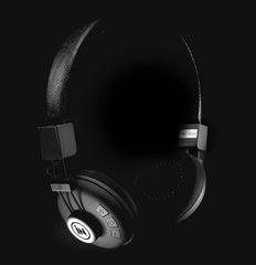 Black Easy Fit Over-Ear Wireless Headphones with Built-In Mic - Perfect Christmas Gift