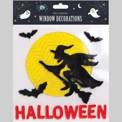 Halloween Character Gel Clings Window Stickers - Assorted Spooky Decorations