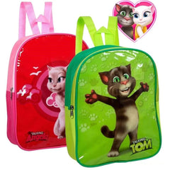 Talking Tom/Angela Kids School Backpack - Adjustable Rucksack for Boys and Girls - Perfect PE Kit Storage