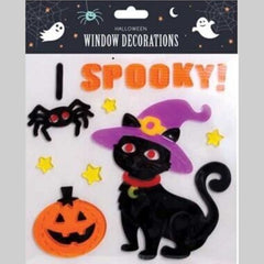 Halloween Character Gel Clings Window Stickers - Assorted Spooky Decorations