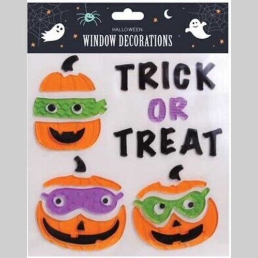 Halloween Character Gel Clings Window Stickers - Assorted Spooky Decorations