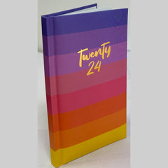 2024 A5 Week To View/WTV Personal Executive Colourful Cute Print Foil Effect Diary