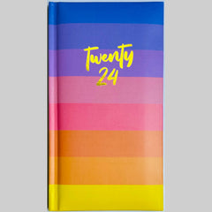 2024 A5 Week To View/WTV Personal Executive Colourful Cute Print Foil Effect Diary