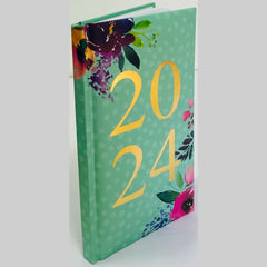 2024 A5 Week To View/WTV Personal Executive Colourful Cute Print Foil Effect Diary