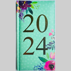 2024 A5 Week To View/WTV Personal Executive Colourful Cute Print Foil Effect Diary